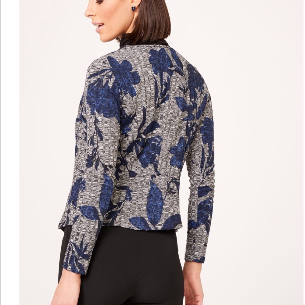 Laura Petites Boutique Cardigan Floral Asymmetric - Picture 2 of 8